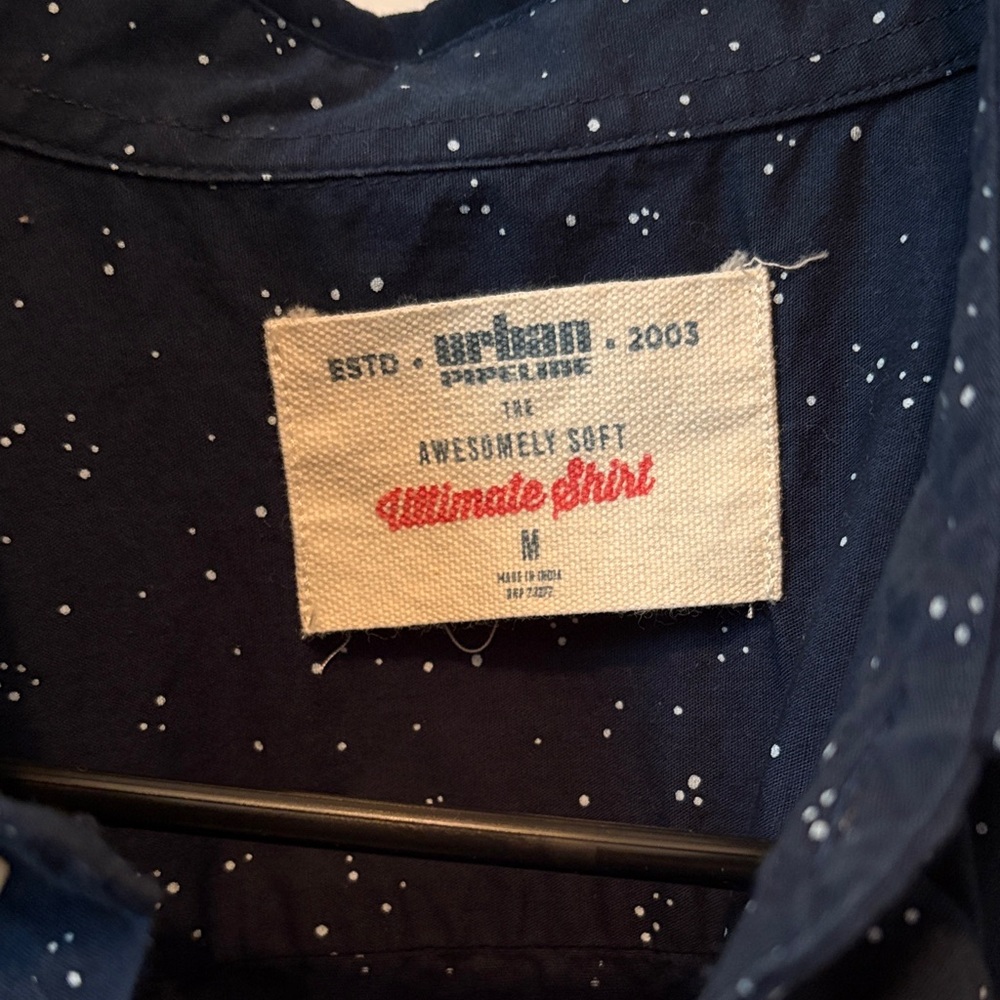 Urban Pipeline Dark Blue Button Down Shirt - Picture 2 of 2